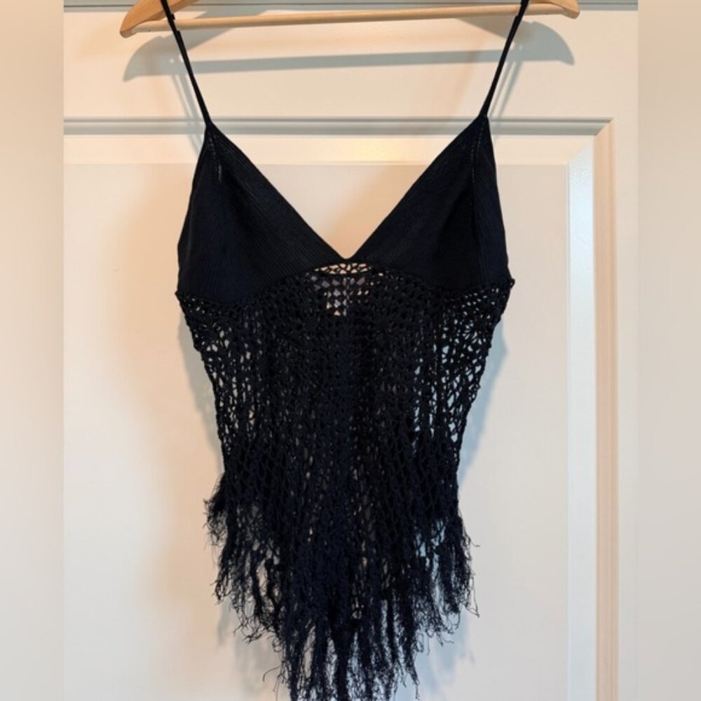 Victoria's Secret Vintage Black Crochet Camisole